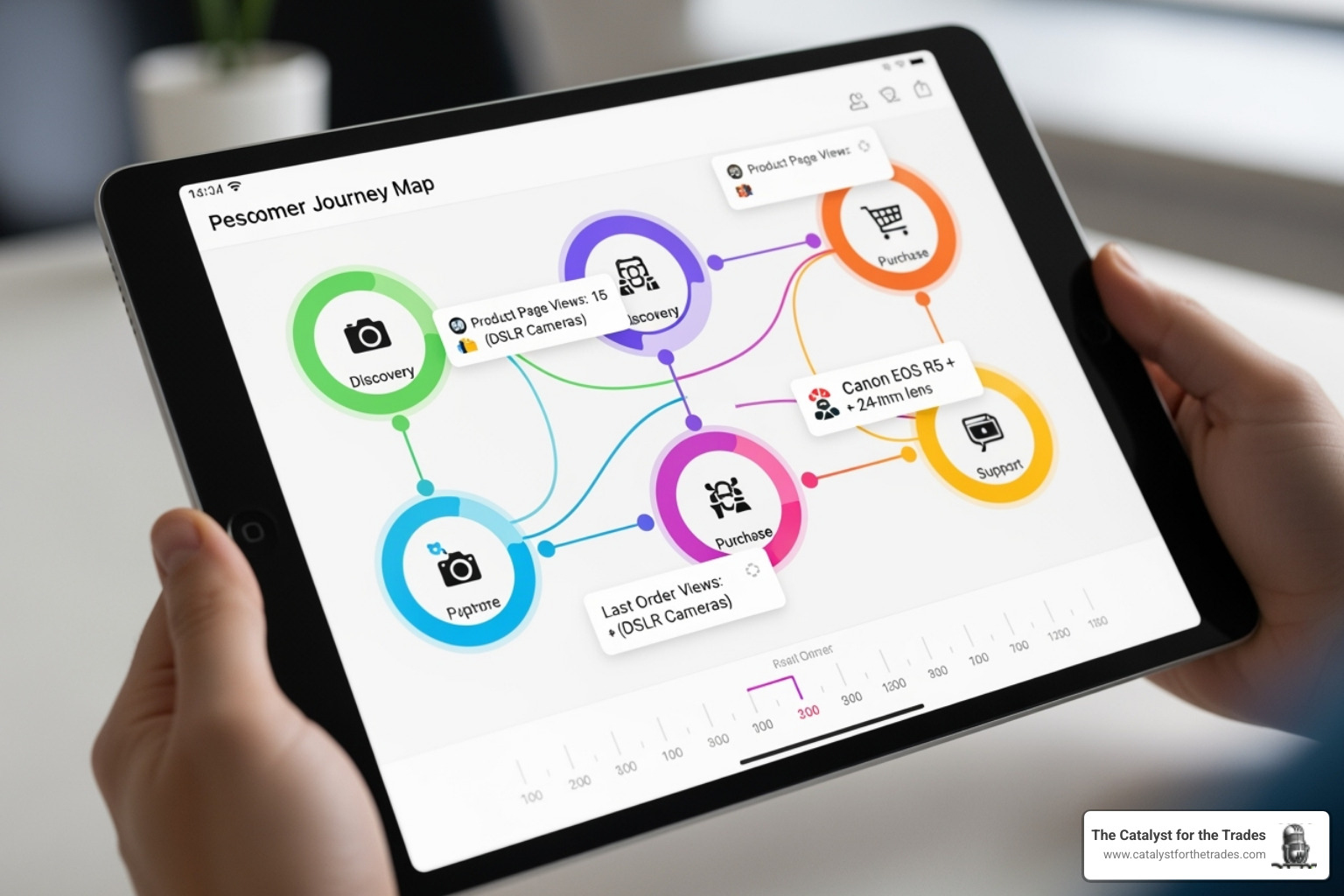 Personalized customer journey on a tablet - ai customer acquisition Personalized customer journey on a tablet - ai customer acquisition