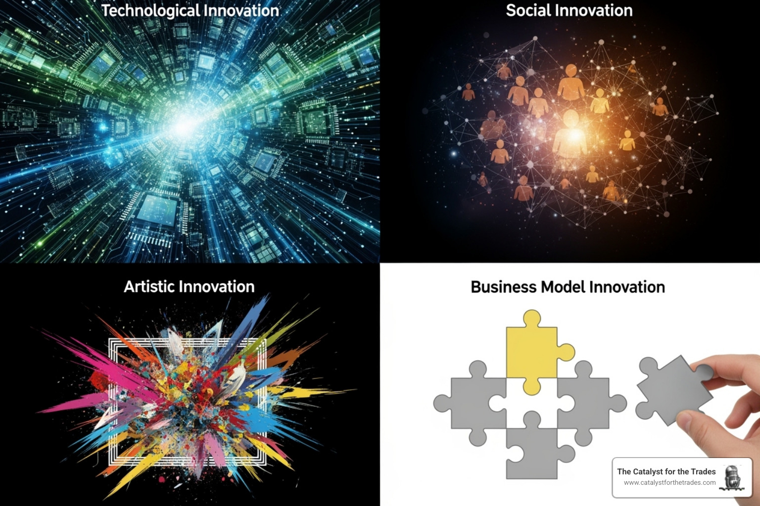 quadrant diagram showing four types of innovation - innovation strategy quadrant diagram showing four types of innovation - innovation strategy